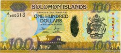 100 Dollars Petit numéro SOLOMON ISLANDS  2015 P.36 UNC