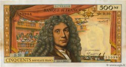 500 Nouveaux Francs MOLIÈRE FRANCIA  1965 F.60.08 BC+