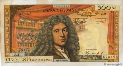 500 Nouveaux Francs MOLIÈRE FRANCE  1965 F.60.08 pr.TTB