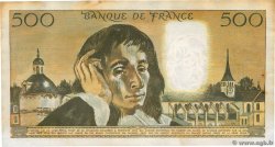 500 Francs PASCAL FRANCE  1968 F.71.02 VF+