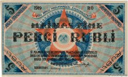5 Rubli LETTONIA Riga 1919 P.R3a AU