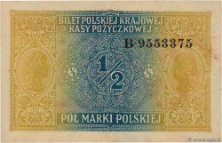 1/2 Marki POLAND  1917 P.007 XF+