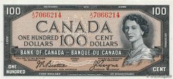 100 Dollars KANADA  1954 P.82a VZ+