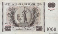 1000 Kronor SWEDEN  1971 P.46e F