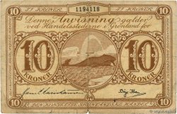 10 Kroner GREENLAND  1953 P.19b VG