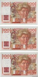 100 Francs JEUNE PAYSAN Consécutifs FRANCIA  1946 F.28.06 q.AU