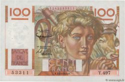 100 Francs JEUNE PAYSAN FRANCIA  1952 F.28.34 EBC