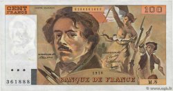 100 Francs DELACROIX modifié FRANCE  1978 F.69.01e
