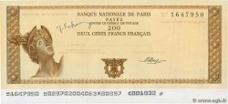 200 Francs FRENCH WEST AFRICA Abidjan 1975 DOC.Chèque AU