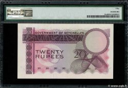 20 Rupees Petit numéro SEYCHELLES  1968 P.16a XF+