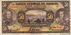 50 Bolivianos BOLIVIEN  1928 P.124a fS