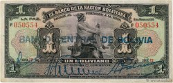 1 Boliviano BOLIVIA  1929 P.112 BC+