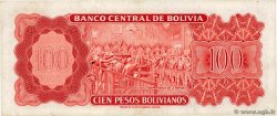 100 Pesos Bolivianos BOLIVIA  1962 P.163a MBC
