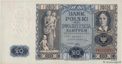 20 Zlotych POLAND  1936 P.077 XF+