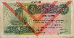 1 Livre SYRIA  1939 P.040e