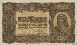 100 Korona UNGHERIA  1923 P.073a q.AU