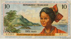 10 Francs ANTILLES FRANÇAISES  1964 P.08b TB