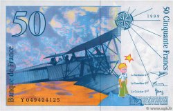50 Francs SAINT-EXUPÉRY modifié FRANCE  1999 F.73.05 NEUF