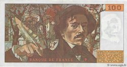 100 Francs DELACROIX modifié FRANCE  1980 F.69.04a TTB