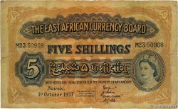 5 Shillings ÁFRICA ORIENTAL BRITÁNICA  1957 P.33
