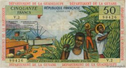 50 Francs FRENCH ANTILLES  1964 P.09b q.BB