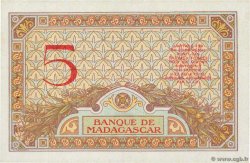 5 Francs MADAGASCAR  1937 P.035 q.FDC