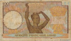 100 Francs AFRIQUE ÉQUATORIALE FRANÇAISE Brazzaville 1943 P.08 RC
