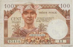 100 Francs TRÉSOR PUBLIC FRANCE  1955 VF.34.01 VF-