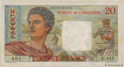 20 Francs TAHITI  1963 P.21c VF