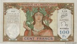 100 Francs NEW CALEDONIA  1957 P.42d F