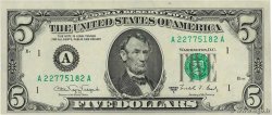 5 Dollars UNITED STATES OF AMERICA Boston 1988 P.481b AU-