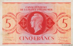 5 Francs FRENCH EQUATORIAL AFRICA  1944 P.15c XF+