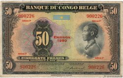 50 Francs CONGO BELGA  1950 P.16h