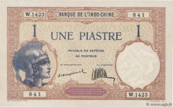 1 Piastre FRENCH INDOCHINA  1921 P.048a XF+