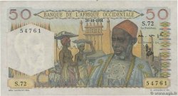 50 Francs FRENCH WEST AFRICA (1895-1958)  1954 P.39 VF+