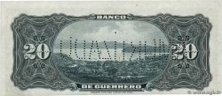 20 Pesos Non émis MEXICO  1914 PS.0300b UNC-