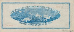 1 Peso MEXICO Saltillo 1914 PS.0645 AU
