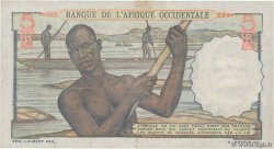 5 Francs AFRIQUE OCCIDENTALE FRANÇAISE (1895-1958)  1953 P.36 TTB+
