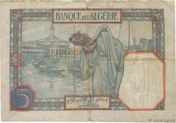 5 Francs ALGÉRIE  1926 P.077a B+