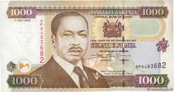 1000 Shillings KENYA  2002 P.40e SUP+