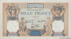 1000 Francs CÉRÈS ET MERCURE type modifié FRANCE  1939 F.38.33 AU