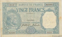 20 Francs BAYARD FRANCE  1918 F.11.03 F+
