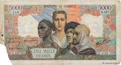 5000 Francs EMPIRE FRANÇAIS FRANKREICH  1945 F.47.19 SGE