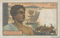 100 Francs MADAGASKAR  1950 P.046a fVZ
