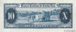 10 Colones COSTA RICA  1965 P.229 SPL