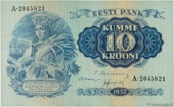 10 Krooni ESTONIA  1937 P.67a EBC+