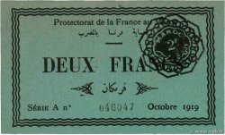 2 Francs MARUECOS  1919 P.07a EBC+