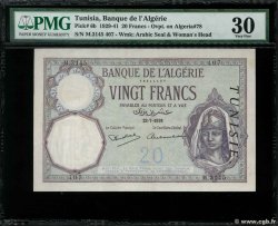 20 Francs TUNISIE  1938 P.06b
