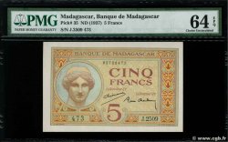 5 Francs MADAGASCAR  1937 P.035 NEUF