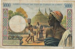 5000 Francs STATI AMERICANI AFRICANI  1976 P.104Aj MB